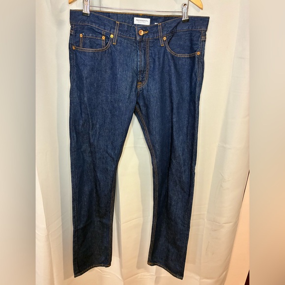 President’s Mens Blue Luxury Japanese Selvedge Jeans Denim 34 - Picture 2 of 12